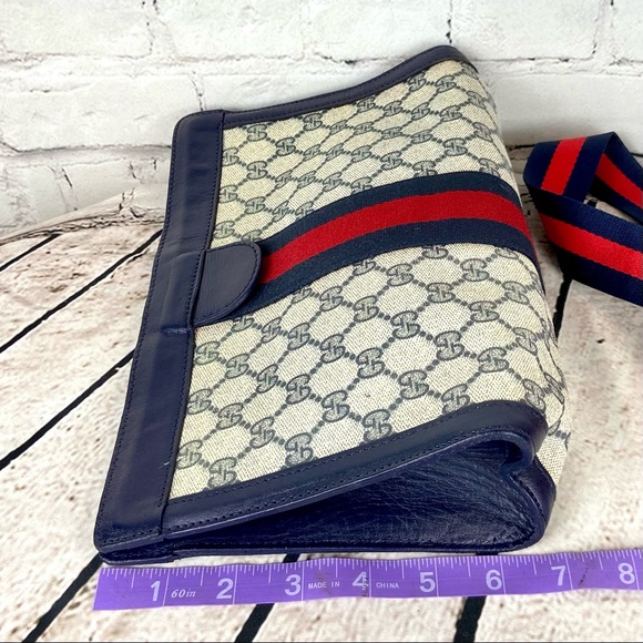Gucci blue sherry line clutch crossbody bag - Picture 13 of 15